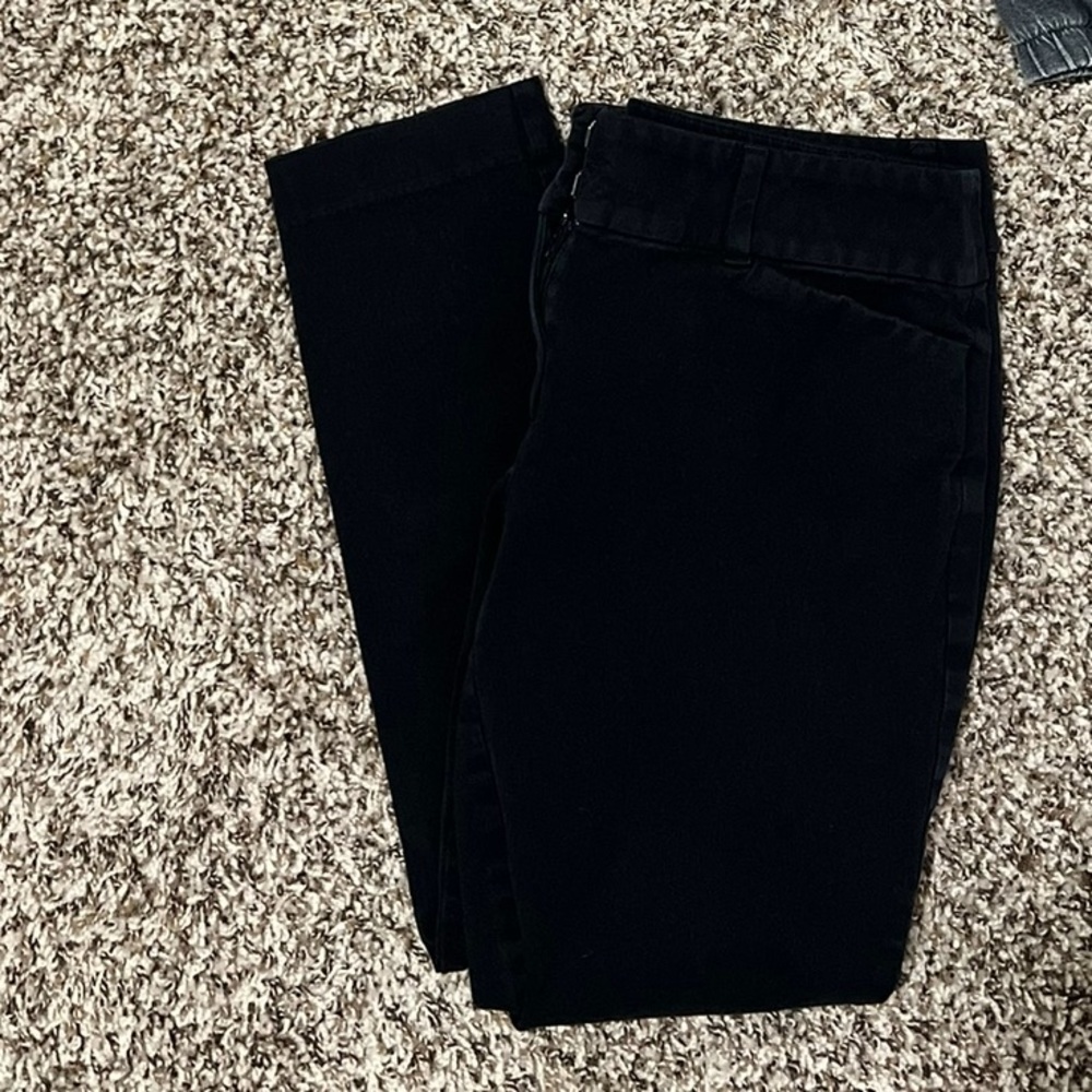 LOFT Black Skinny Ankle Pants